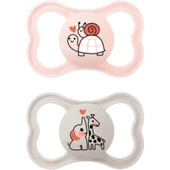 MAM Fopspeen Supreme Silicone, 16+ Maanden, 2st, S Child Pad/giraffe