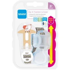 MAM Fopspeenriem Clip It! En Hoes, Vos Beige -Lief En Klein mam fopspeenriem clip it en hoes vos beige a326502 4