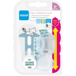 MAM Fopspeenriem Clip It! En Hoes, Wasbeerblauw -Lief En Klein mam fopspeenriem clip it en hoes wasbeerblauw a326501 4