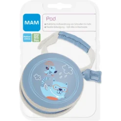 MAM Fopspeenzakje In Blauw, Motief: Kat -Lief En Klein mam fopspeenzakje in blauw motief kat a300520 3