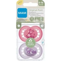 MAM Soother Original Zuivere Silicone, 2 Stuks, Hert/vogel, 6-16 Maanden -Lief En Klein mam soother original zuivere silicone 2 stuks hert vogel 6 16 maanden a394457 3