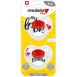 Medela Baby Original 6-18 Maanden DUO Sig Nature 4 Stuks In Wit, Rood -Lief En Klein medela baby original 6 18 maanden duo sig nature 4 stuks in wit rood a310945 2
