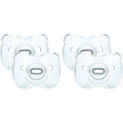 Medela Baby Zachte Silicone 6-18 Maanden DUO In Lichtblauw, 4 Stuks