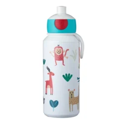 MEPAL Drinkfles Pop-up Campus 400 Ml - Animal Friends -Lief En Klein mepal drinkfles pop up campus 400 ml animal friends a319157 2
