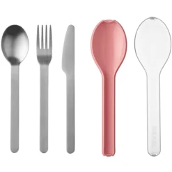 MEPAL Ellipse 3-delige Bestekset - Nordic Roze -Lief En Klein mepal ellipse 3 delige bestekset nordic roze a318856 4