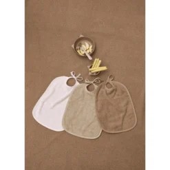 MEYCO Slabbetje 2-pack Basic Badstof Sand -Lief En Klein meyco slabbetje 2 pack basic badstof sand a384785 2