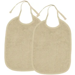 MEYCO Slabbetje 2-pack Basic Badstof Sand -Lief En Klein meyco slabbetje 2 pack basic badstof sand a384785 3