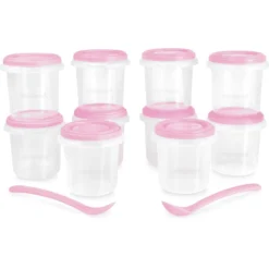 Miniland Bewaarpot Set 10 Hermisized Roos