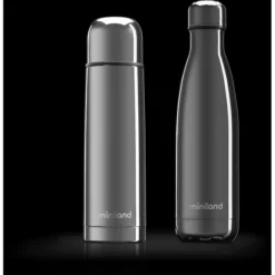 Miniland MyBaby&me Deluxe Thermosfles Zilver 500ml -Lief En Klein miniland mybabyme deluxe thermosfles zilver 500ml a265713 3