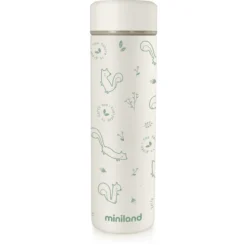 Miniland Natuurlijke Thermo Thermo S-fles Beige /groen 450 Ml