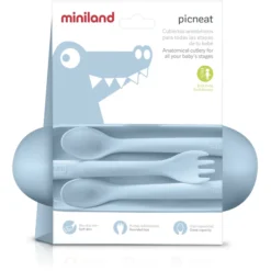 Miniland Picneat Bestek Set Turquoise -Lief En Klein miniland picneat bestek set turquoise a260697 2
