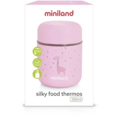 Miniland Silky Food Thermo Minicontainer Pink 280ml -Lief En Klein miniland silky food thermo minicontainer pink 280ml a265061 2