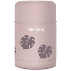 Miniland Thermische Voedselcontainer Thermy Leaves 600ml -Lief En Klein miniland thermische voedselcontainer thermy leaves 600ml a362162 4