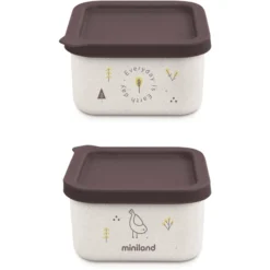 Miniland Voedselcontainer Naturset 2 Kuiken, 2 Stuks.