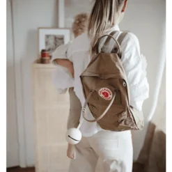 Mushie Dummy Houder, Schakelen Sand -Lief En Klein mushie dummy houder schakelen sand a399494 1