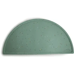 Mushie Placemat Silicone, Cambridge Blauw Confetti
