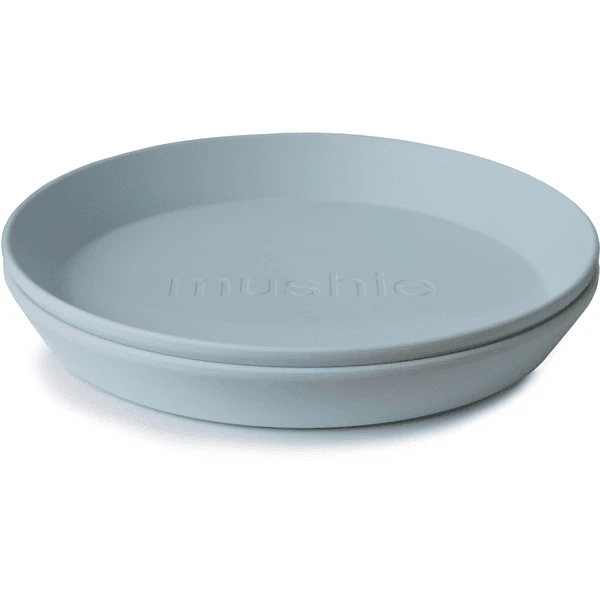 Mushie Schaal 2 Stuks, Powder Blauw 1 Mushie Schaal 2 Stuks, Powder Blauw