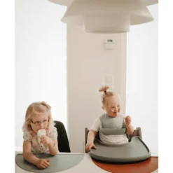 Mushie Silicone Slabbetje Cambridge Blauw -Lief En Klein mushie silicone slabbetje cambridge blauw a399439 2