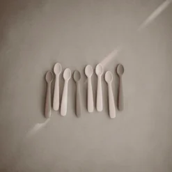 Mushie Siliconenlepel, Blush /Shifting Sand -Lief En Klein mushie siliconenlepel blush shifting sand a399506 3