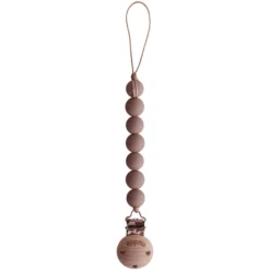 Mushie Soother Chain Halo, Cloudy Mauve