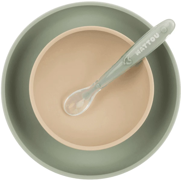 Nattou Eetset 3 Stuks Sand /Groen 4 Nattou Eetset 3 Stuks Sand /Groen - Afbeelding 4