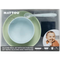 Nattou Eetset 4 Stuks Groen/blauw 9 Nattou Eetset 4 Stuks Groen/blauw -Lief En Klein nattou eetset 4 stuks groen blauw a309505 4