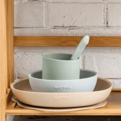 Nattou Eetset 4 Stuks Sand /Groen 9 Nattou Eetset 4 Stuks Sand /Groen -Lief En Klein nattou eetset 4 stuks sand groen a345933 4