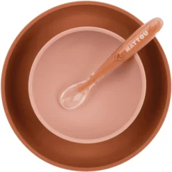 Nattou Eetset + Slabbetje Roze -Lief En Klein nattou eetset slabbetje roze a360471 3