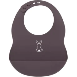 Nattou Silicone Slabbetje Aubergine -Lief En Klein nattou silicone slabbetje aubergine a309510 3