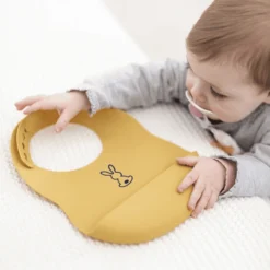 Nattou Silicone Slabbetje Oker -Lief En Klein nattou silicone slabbetje oker a309511 4