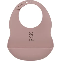 Nattou Silicone Slabbetje Oud Roze -Lief En Klein nattou silicone slabbetje oud roze a309509 3