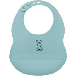 Nattou Siliconen Slabbetje Lichtblauw -Lief En Klein nattou siliconen slabbetje lichtblauw a320702 2