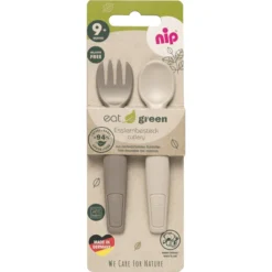 Nip Eetbestek Eet Green , Grijs -Lief En Klein nip eetbestek eet green grijs a373758 2