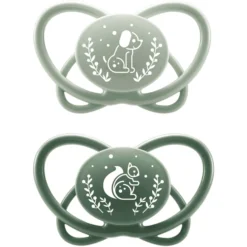 Nip ® Soother First Momenten "Mijn Vlinder" - Groen, Silicone, Maat 2 (5-18 Maanden)