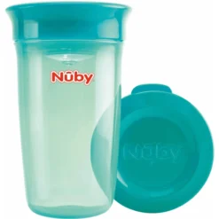 Nuby Nûby 360° Sippy Cup WONDER CUP Basic Vanaf 6 Maanden 300 Ml In Aqua -Lief En Klein nuby 360 sippy cup wonder cup basic vanaf 6 maanden 300 ml in aqua a309187 4