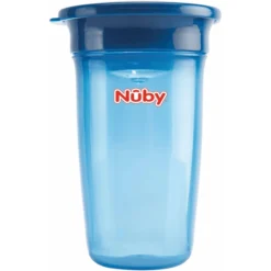 Nuby Nûby 360° Sippy Cup WONDER CUP Basic Vanaf 6 Maanden 300 Ml In Blauw -Lief En Klein nuby 360 sippy cup wonder cup basic vanaf 6 maanden 300 ml in blauw a309185 4