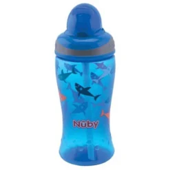 Nuby Nûby Drinkrietfles Soft Flip-It 360ml Vanaf 12 Maanden, Blauw -Lief En Klein nuby drinkrietfles soft flip it 360ml vanaf 12 maanden blauw a349765 3