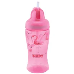 Nuby Nûby Drinkrietfles Soft Flip-It 360ml Vanaf 12 Maanden, Roze -Lief En Klein nuby drinkrietfles soft flip it 360ml vanaf 12 maanden roze a349801 4