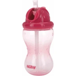 Nuby Nûby Lekvrij Drinkrietje Beker Soft Flip-It 355 Ml In Roze -Lief En Klein nuby lekvrij drinkrietje beker soft flip it 355 ml in roze a321006 3