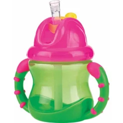 Nuby Nûby Lekvrije Drinkrietbeker PP 240 Ml In Groen -Lief En Klein nuby lekvrije drinkrietbeker pp 240 ml in groen a309222 2