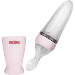 Nuby Nûby Speciale Voedingslepel Gemaakt Van PP Met Voedingscontainer Gemaakt Van Siliconen 90 Ml In Roze -Lief En Klein nuby speciale voedingslepel gemaakt van pp met voedingscontainer gemaakt van siliconen 90 ml in roze a309286 3