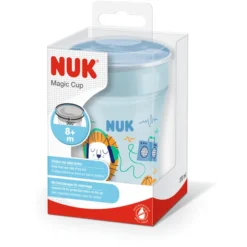 NUK Drinkbeker Magic Beker 230 Ml 360° Drinkrand In Blauw -Lief En Klein nuk drinkbeker magic beker 230 ml 360 drinkrand in blauw a331198 3