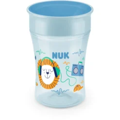 NUK Drinkbeker Magic Beker 230 Ml 360° Drinkrand In Blauw -Lief En Klein nuk drinkbeker magic beker 230 ml 360 drinkrand in blauw a331198 4