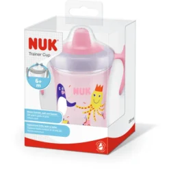 NUK Drinkbeker Met Zachte Tuit 230 Ml, Lekvrij Vanaf 6 Maanden Roze -Lief En Klein nuk drinkbeker met zachte tuit 230 ml lekvrij vanaf 6 maanden roze a331348 3
