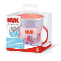 NUK Drinkbeker Mini Magic Beker 160 Ml Vanaf 6 Maanden, Rood -Lief En Klein nuk drinkbeker mini magic beker 160 ml vanaf 6 maanden rood a331209 2