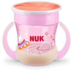 NUK Drinkbeker Mini Magic Beker Night , 160ml, Roze