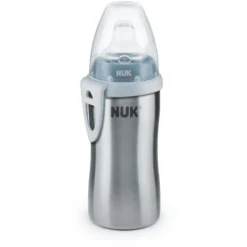NUK Drinkfles Active Cup Edelstaal Design: Blauw Vanaf 12 Maanden -Lief En Klein nuk drinkfles active cup edelstaal design blauw vanaf 12 maanden a203865 2
