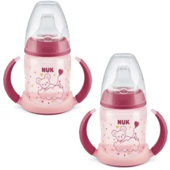 NUK Drinkfles First Choice ⁺ Glow In The Dark Girl, 150 Ml In Roze, 2 Stuks -Lief En Klein nuk drinkfles first choice glow in the dark girl 150 ml in roze 2 stuks a342953 3