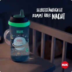 NUK Drinkfles Kiddy Beker Night 300 Ml, Blauw -Lief En Klein nuk drinkfles kiddy beker night 300 ml blauw a375055 4