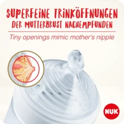 NUK Drinkfles Nature Sense Gemaakt Van Glas, 240ml In Wit -Lief En Klein nuk drinkfles nature sense gemaakt van glas 240ml in wit a347286 2